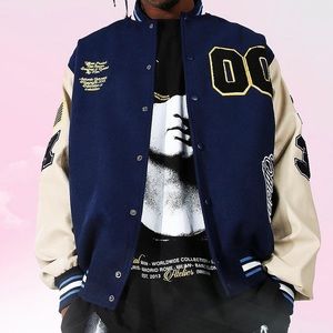 Varsity bomber jacket